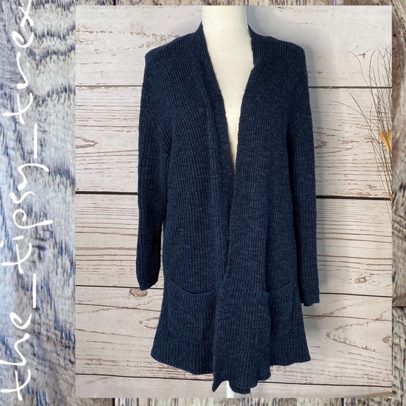 Sonoma Navy Blue Rib Sweater Cardigan 1X